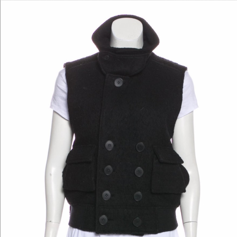 Alexander Wang Wool Button Up Vest Xs - image 1